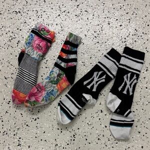 Stance Floral and Striped Women's Socks Set